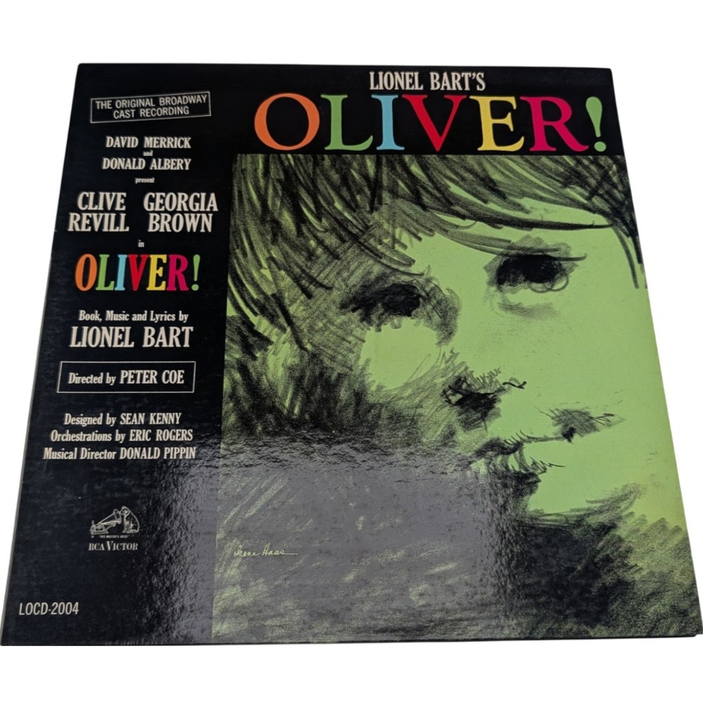 RCA Victor Oliver! Vinyl LP Broadway Cast 12" Black Excellent Mono Gatefold 1962